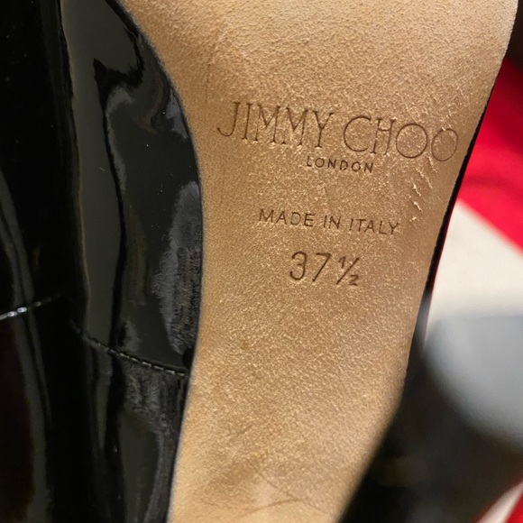Jimmy Choo Black Patent Anouk Heel - Picture 4 of 8